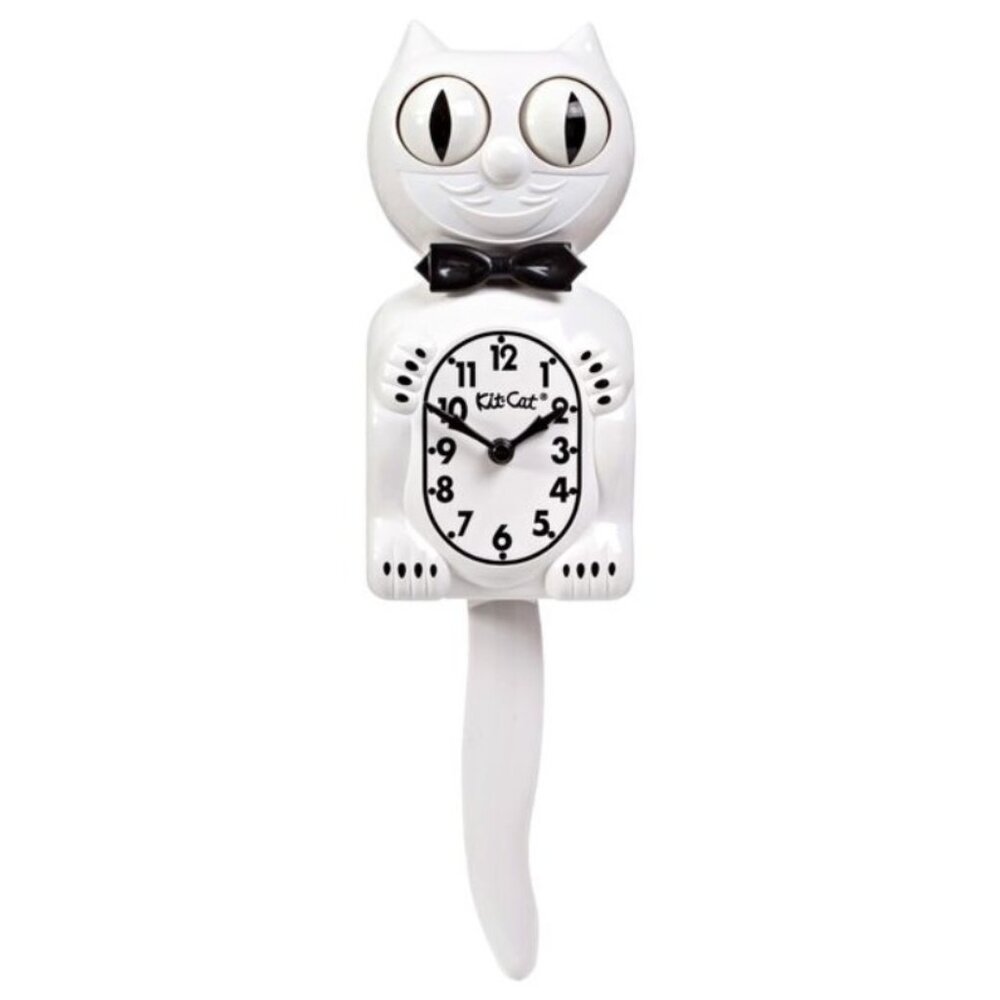 White Gentleman WITH BLACK BOW TIE KIT-CAT KLOCK